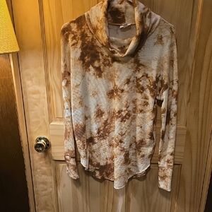 Lularoe Aubrey Tie-Dye Cowl Neck Sweater